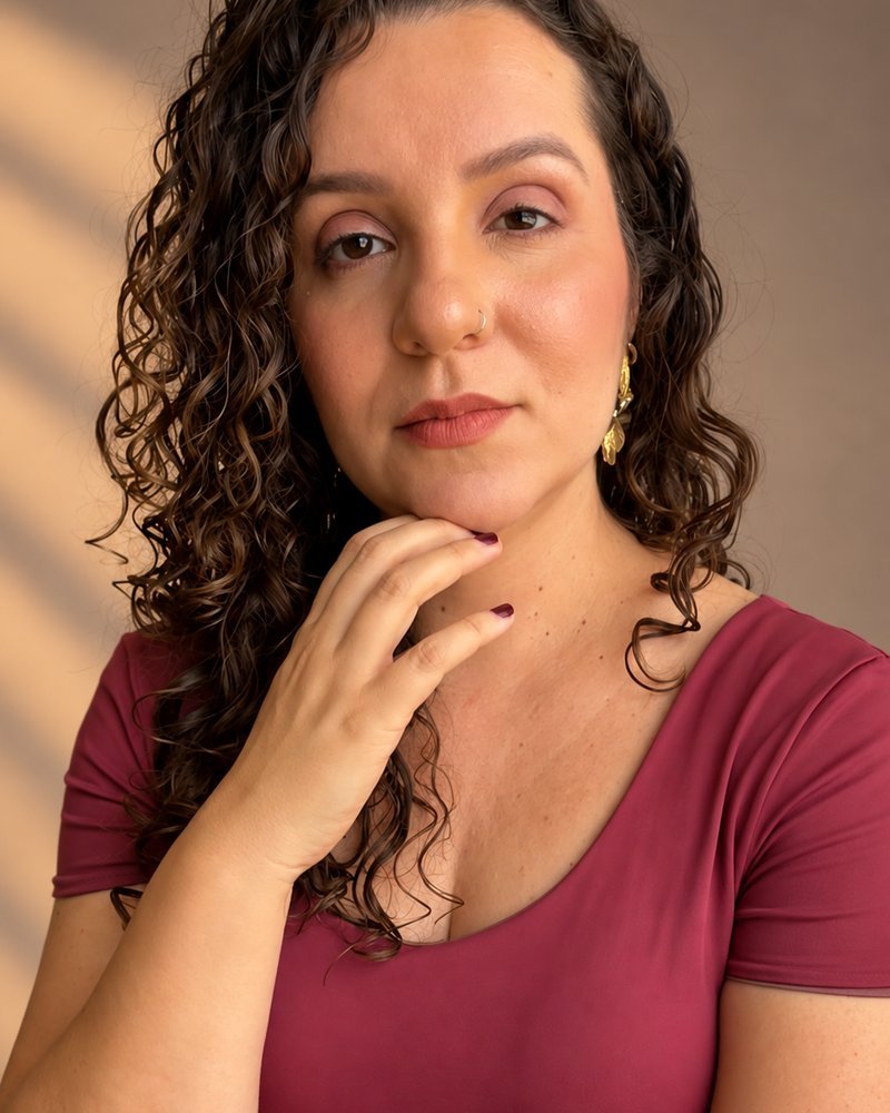 Retrato de Priscila Castro Alves, psicóloga clínica